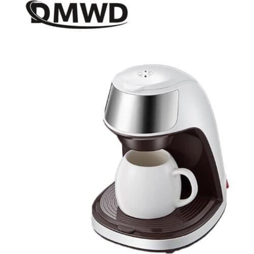 DMWD 300ML Mini Drip Coffee Maker American Coffee Machine Scented Tea Pot For Home And Office Single Cup Prevent dry burn 220V