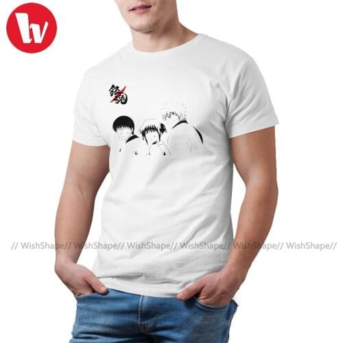 Gintama T Shirt Gintama Smiles T-Shirt Plus Size Funny Tee Shirt Classic Printed Short-Sleeve Man Tshirt