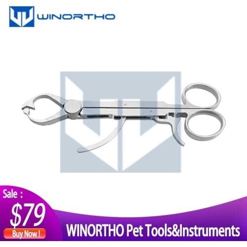 Fine touch bone to plate holding forceps stainless steel 162mm length pet surgical tools and veterinary orthopedic instruments