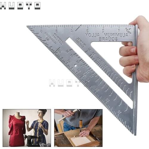 7" Inch Triangle Ruler Measuring Tool Quick Read Square Layout Tool Triangle Angle for Carpenter Ruler For Woodworking ruler
