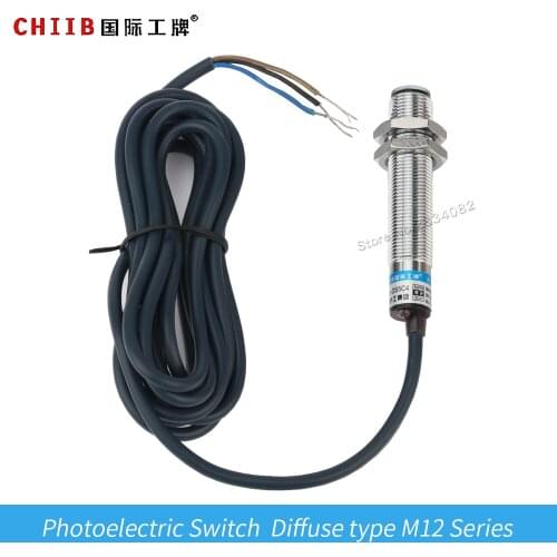 M12 DC 24V 3wire NO Diffuse Photoelectric sensor switch 5cm E3F1-DS5C4 NPN PNP