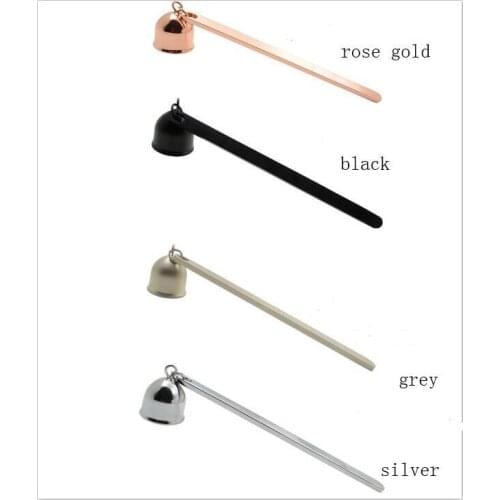 Stainless Steel Candle Flame Snuffer Wick Trimmer Tool Multi Colour Put Out Fire On Bell Easy To Use lin4932