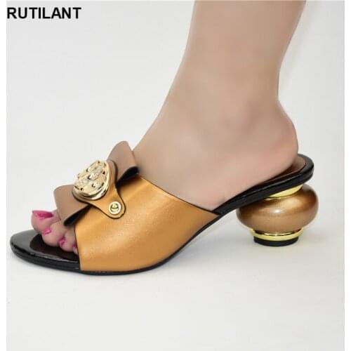 New Arrival Italian Style Summer Slippers Sweet Style for Royal Wedding Party Slingbacks Sandals Rhinestone Women Wedding Shoes