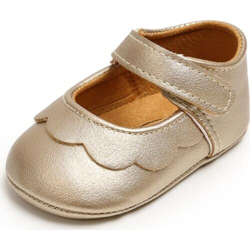 Baby Girl Princess Shoes Toddler Non-slip Flat Soft-Sole Cotton Rubber Crib Lovely Infant First Walkers