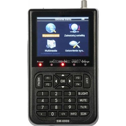Original Satlink WS-6908 3.5 LCD DVB-S FTA Digital Satellite Signal WS 6908 Satellite Finder Meter