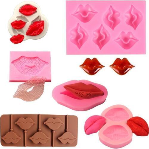 Useful Sexy Lips Silicone Mold Fondant Mould Cake Decorating Tools Chocolate Soap Mold Cake Cookie Baking Moulds