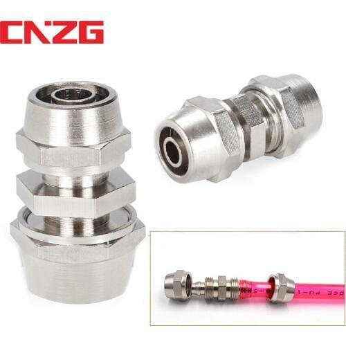 PU PG 4MM 6 8 10 12 14 16MM Straight Type Push in Fittings Pneumatic For Air Pipe Qucik Connector