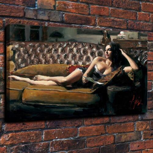 Portrait Wall Art Picture Oil Painting Women Art Home Decor Painting on Canvas Hand Painted No Framed