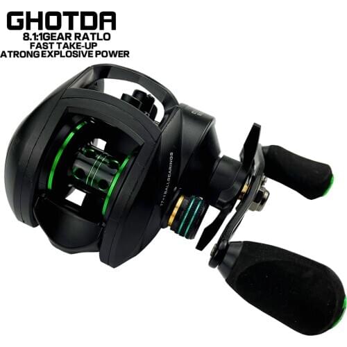 17+1BB Baitcasting Fishing Reel Drag Power 10kg Carp Fishing Reels Fresh/Saltwater Casting Reel Fishing Tackle Pesca