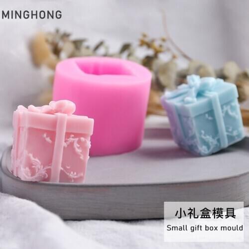 Candle making Silicone candle mold resin mold DIY 3D Soap Making scented candle gift box mould Christmas gift Funny candle mold