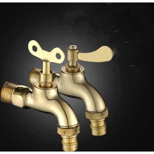 G1/2" Brass Anti-theft Faucet Mouth Washing Machine Faucet Faucet Faucet Faucet Garden Outdoor Faucet