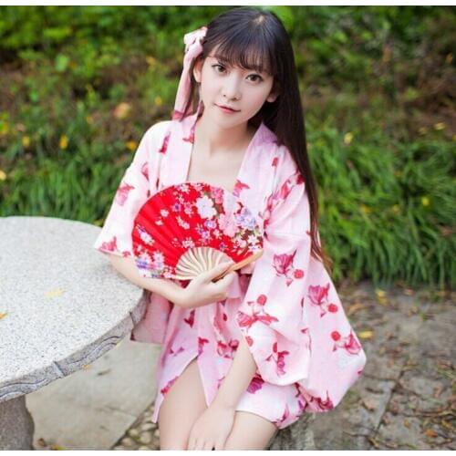 Super Cute Japanese Kimono Yukata Style Gold Fish Trench Kawaii Vintage Outwear Cosplay 3 Colors
