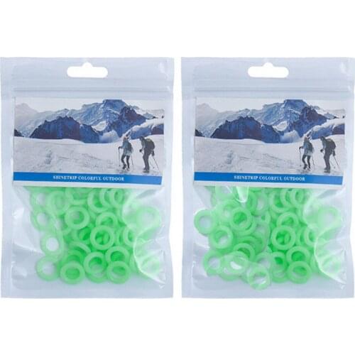 Tent Luminous Ground Nail Ring Silicone Outdoor Camping Night Warning Circle Camping Tent Sky Curtain Nail Ring