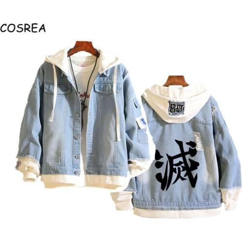 Hoodie Demon Slayer: Kimetsu no Yaiba Cowboy Sweatshirts Jacket Coat Tanjirou T shirt Cosplay Costume Tomioka Giyuu Hoodies Boys