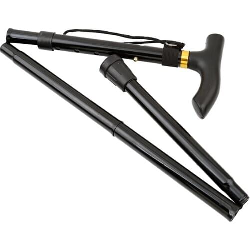 Walking Stick Hiking Trekking Poles Trail Ultralight 4 Section Adjustable Canes Aluminum Alloy Folding Walking Sticks