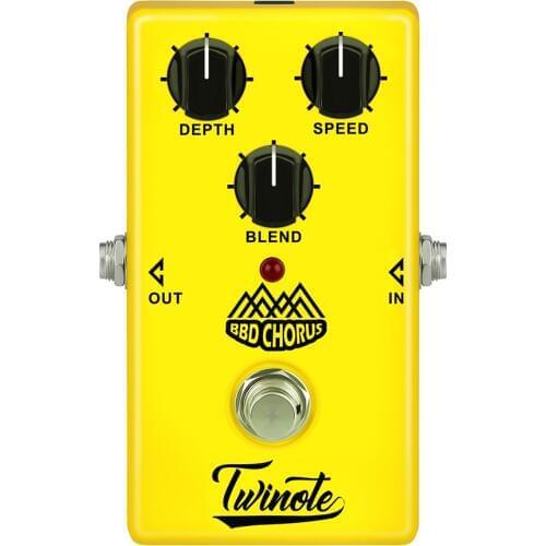 Twinote Analog BBD Chorus Effects Pedal Guitar Processsor High Quality Clean Nature Sound Low-Noise Circuit Guitar Accessories