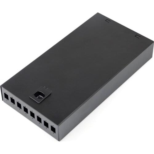 Fiber patch panel 8 core Desktop Type without adapter pigtail 8 Ports FTTH Fiber optical terminal box