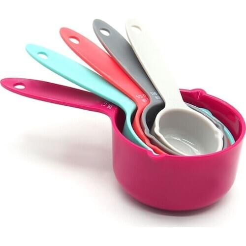 1Set Multipurpose Measuring Spoons Sugar Cake Supplies Portable ABS Plastic Colorful Baking Tools Kitchen Accessories