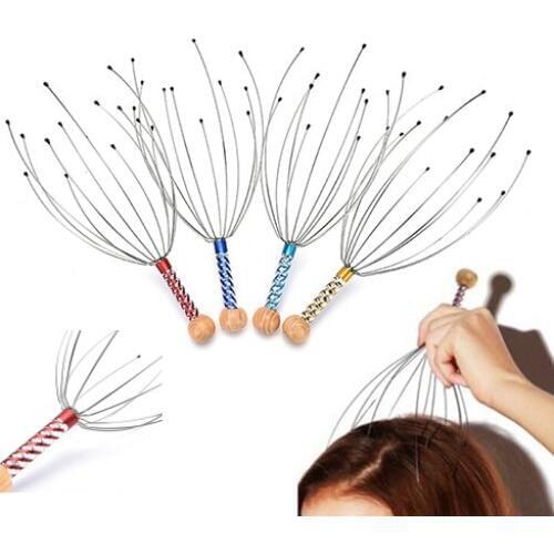 1pc Claw Massager Body Massager Octopus Head Scalp Neck Equipment Anti-stress Relax Massage Tens Pain Relief Head Massager