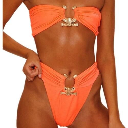 11 Colors Summer Sexy Bikini Set Leopard Tie Dye Print Solid Beach Women Swimsuit Fashion Bathing Suit 2021 Femme Swimwear 60293