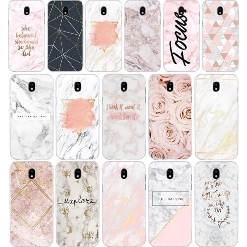 378FG Pink marble Soft Silicone Tpu Cover phone Case for Samsung j3 j5 j7 2016 2017 j330 j2 j6 Plus 2018