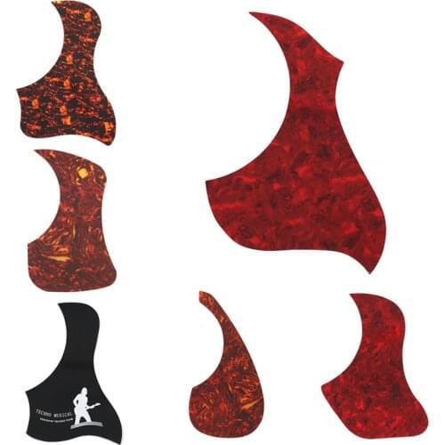 39inch-43inch Acoustic Guitar Accessories Guitar Pickguard Hummingbird Scratch Plate Transparent PVC Self-Adhesive Background