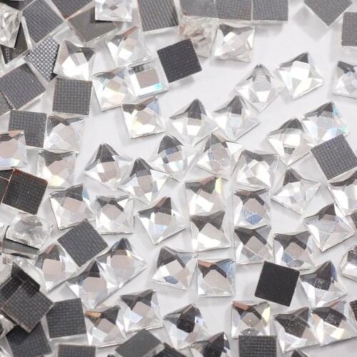 High Quality 4/6/8mm/200pcs Square Hot Drilling DIY Clothing Shoes Hats Glass Hot Drilling Decoration Accessories