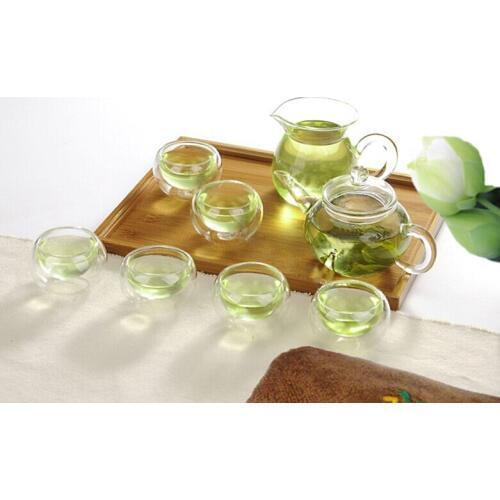 8pcs/lot Heat-resistant Glass Teapot Portable High Borosilicate Glass Filter Teapot Heating Coffee TeaPot Set JO 1054