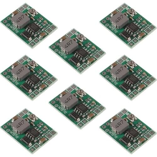 8 Pack Mini MP1584EN DC-DC Buck Converter Adjustable Power Supply Module 24V to 12V 9V 5V 3V