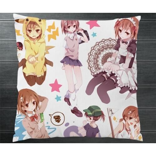 Anime A Certain Magical Index Toaru Majutsu no Indekkusu Two Side Pillowcases Pillow Cushion Case Cover Manga Cosplay Gift P34