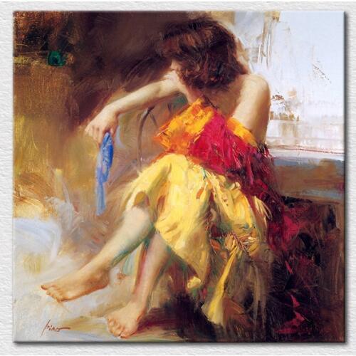 Free Shipping canvas art prints paintings from impression sexy nude lady painting with high quality for wall decor