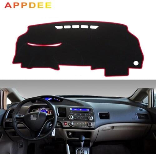 APPDE Car Dashboard Cover Dash Mat Dash Board Pad Carpet Dashmat Anti-UV For Honda Civic Acura CSX 2006 2007 2008 2009 2010 2011