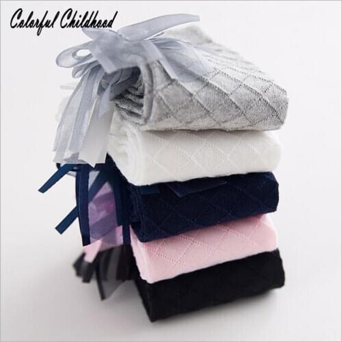 Kid Girls Socks Childrens Socks with Lace bow toddler Baby kids Cotton Princess Style sock 0-6t