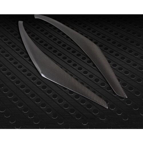 For Honda Accord 8th 2008 2009 2010 2011 2012 2pcs Real Carbon Fiber Headlight Lamp Eyebrow Molding Trim