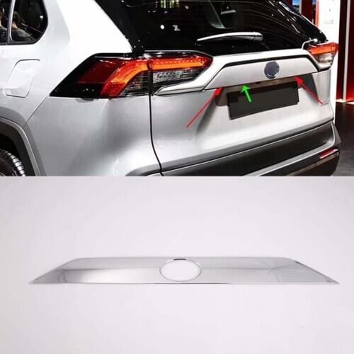 Chrome Tail Rear Trunk Lid Cover Molding Trim For 2019-2020 Toyota RAV4 (1PCS)