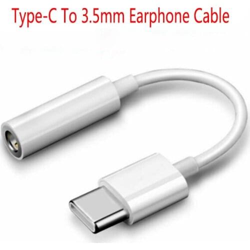 Type-C To 3.5mm Earphone Cable Adapter Usb 3.1 Type C USB-C Male To 3.5 AUX Audio Female Jack for Xiaomi 6 Mi6 Letv 2 Pro 2 Max2