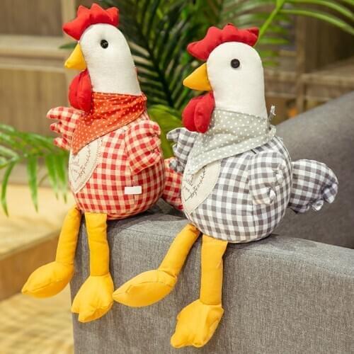 40cm Creative Simulation Lovely Chick Plush Doll Stuffed Kids Toys for Children Chicken Rooster Cock Wedding Birthday Gifts