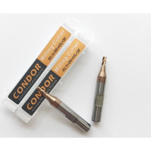 Best Quality 2.5mm Milling Cutter for Mini IKEYCUTTER CONDOR XC-007 Master Series