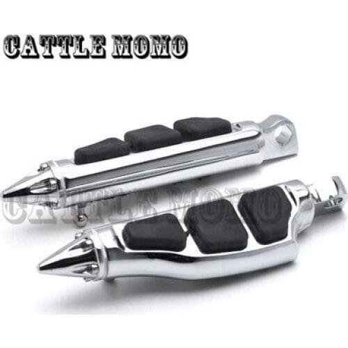 Motorcycle Foot Pegs Left Right Motorbike Foot Rest Pedal Male Mount for XL883 1200 Motorcycle Footpeg Pair Stiletto