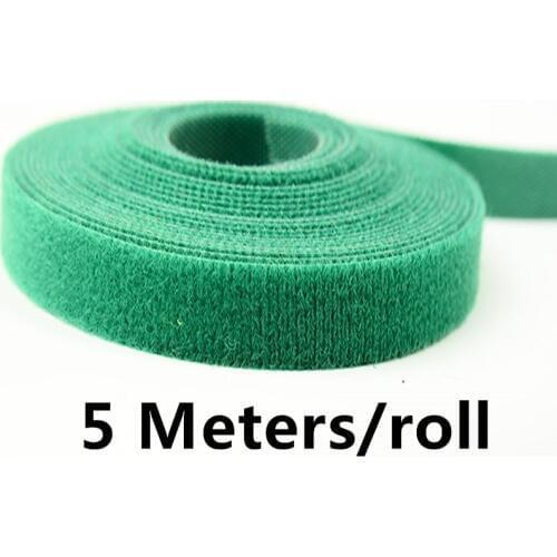 5 Meters/roll magic tape nylon cable ties/ wire management cable with/ Wound computer room computer headset tie with cable tie