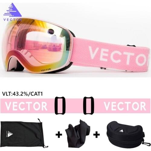 2021 New Magnetic Ski Goggles 100% UV400 Protection Anti-fog Snowboard Goggles for Men & Women Skiing Eyewear