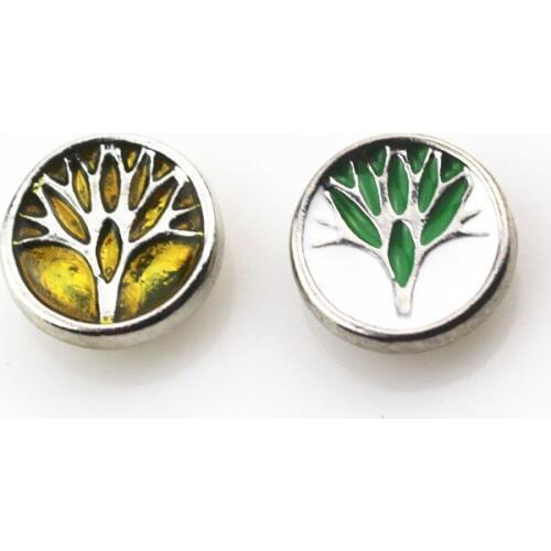 New arrive 20pcs/lot mix color 12mm metal family tree snap buttons ginger bangle bracelet snap button interchangeable jewelry