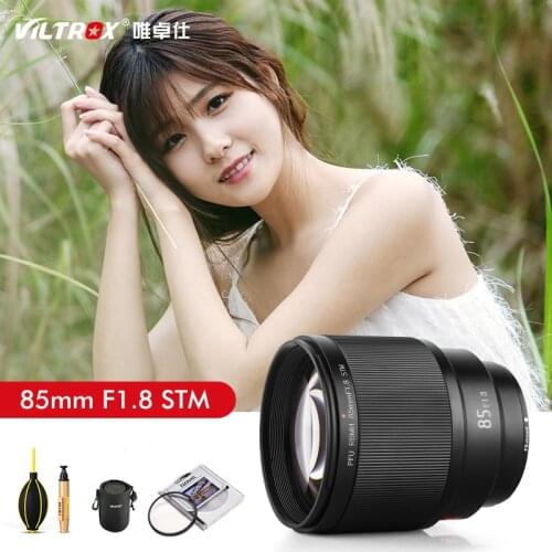 VILTROX 85mm F1.8 STM Auto Focus AF camera Lens Full Frame Portrait Fixed Focus Lens for Fujifilm Fuji FX-mount Camera XT3 XT2