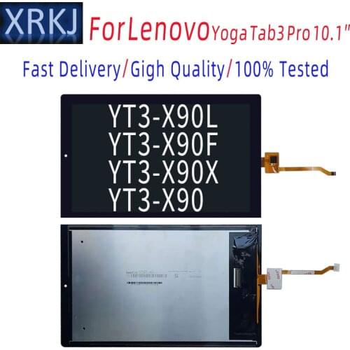 Original New For Lenovo Yoga Tab 3 Pro 10.1 YT3-X90L YT3-X90F YT3-X90 Touch Screen Digitizer Sensor Glass LCD Display Assembly