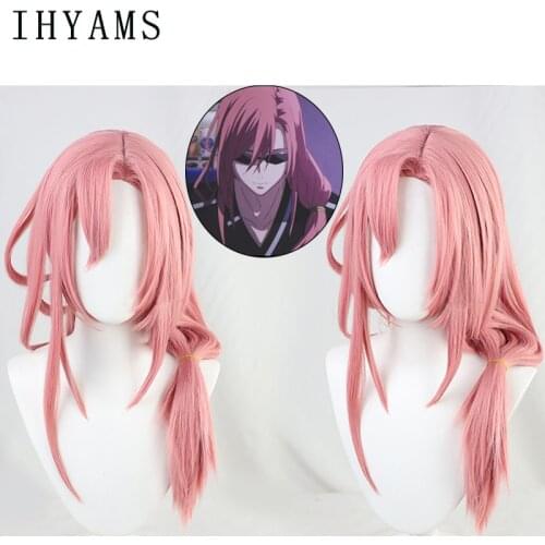 SK∞ Cherry Blossom Cosplay Wig SK8 the Infinity Kaoru Sakurayashiki Cosplay Pink Long Heat Resistant Synthetic Hair + Wig Cap