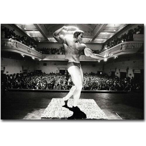 Poster Arnold Schwarzenegger Bodybuilding Motivational Art Canvas Painting Fitness Inspirational Picture Living Room Decoration