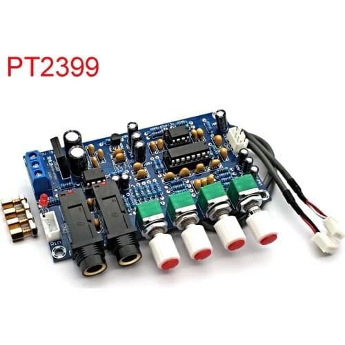 PT2399 Digital Microphone Amplifier Board Karaoke Reverberation Board Karaoke OK Amplifier Module Dual AC12V