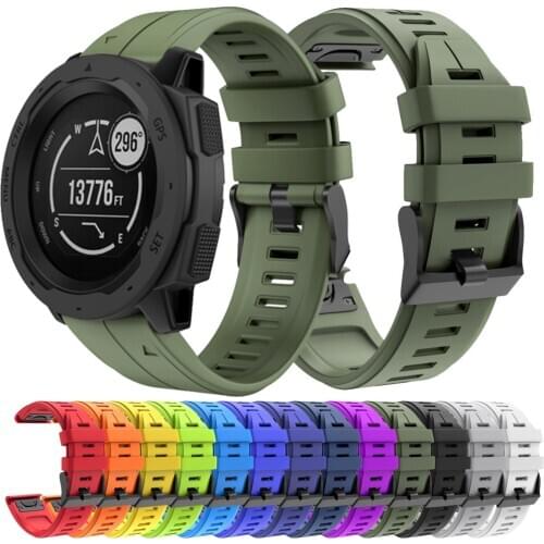 22 26mm Sport Silicone Watchband Wriststrap for Garmin Fenix 6X 6 Pro 5X 5 Plus 3HR fenix5 Easy Fit Quick Release bands bracelet