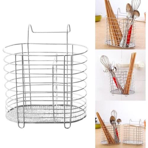 Spoon Fork Chopstick Storage Holder Double Layer Cutlery Drain Rack Organizer Racks Multifunctional Storage Rack For Kitchen