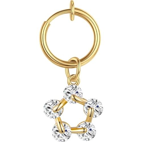 Gold Clip on Fake Navel Clip Belly Button Rings Fake Earrings Belly Piercing Ombligo Non Piercing Navel Ring Body Jewerlry